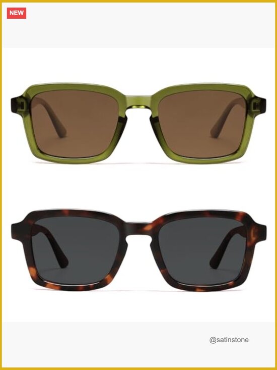 Polarized Square Sunglasses - Trendy Retro Shades for Women Men main image 5